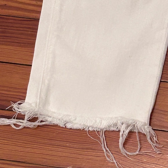 Frame Denim White Distressed Le Boy Straight Leg Jeans Size 28 - Picture 4 of 14